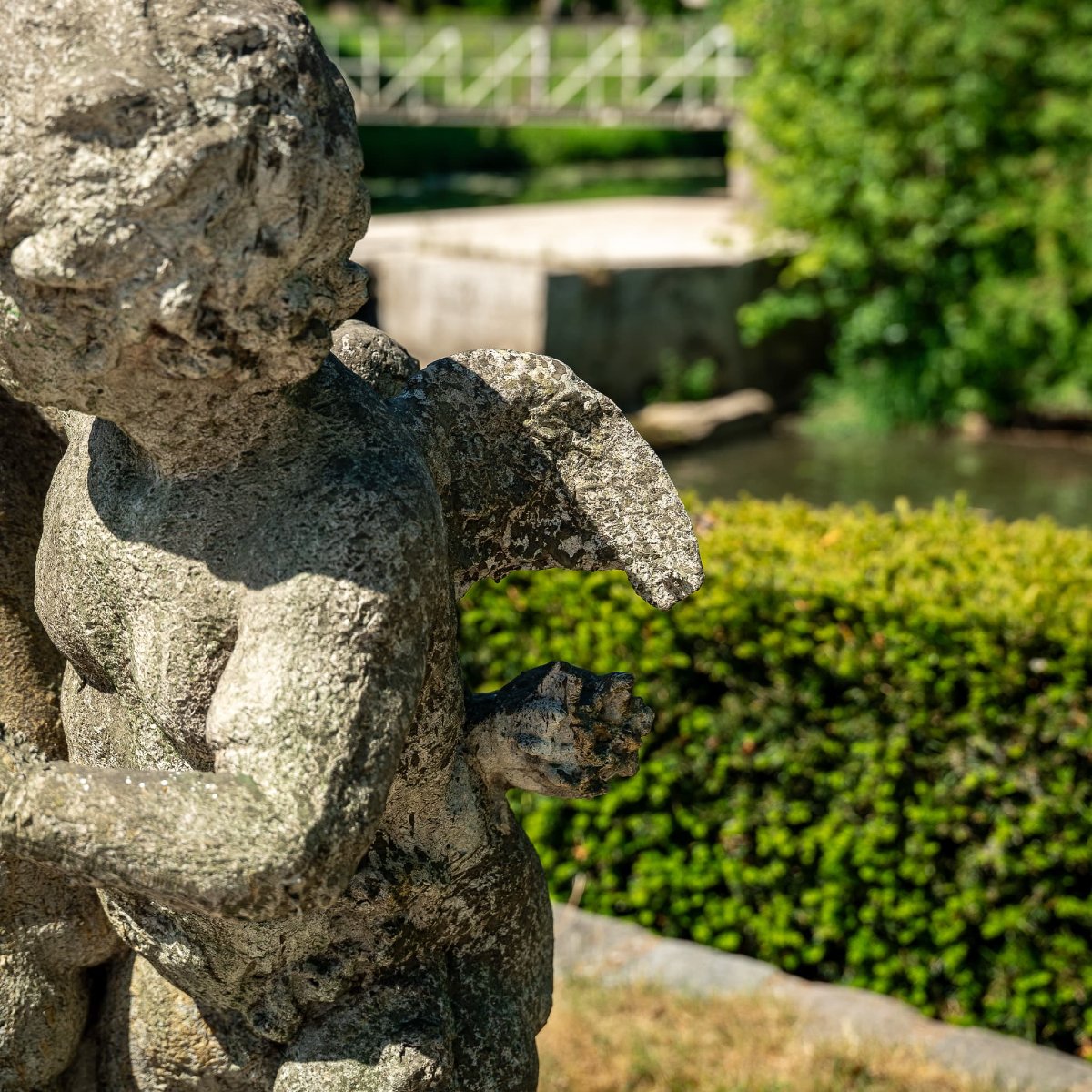 “playing Putti,” Stone Cast, Probably Late 20th Century-photo-3