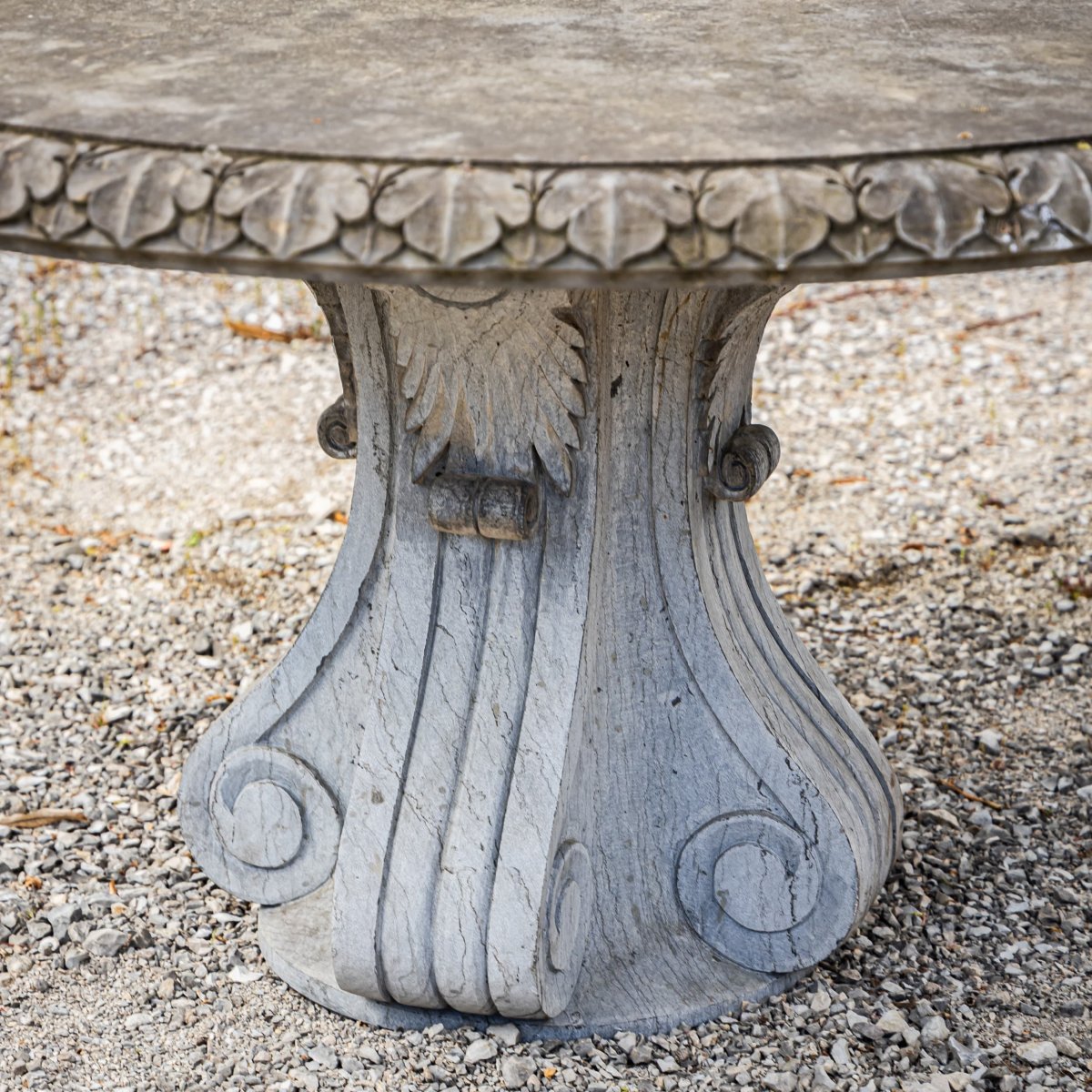 Table de jardin en pierre naturelle, XXIe siècle-photo-2