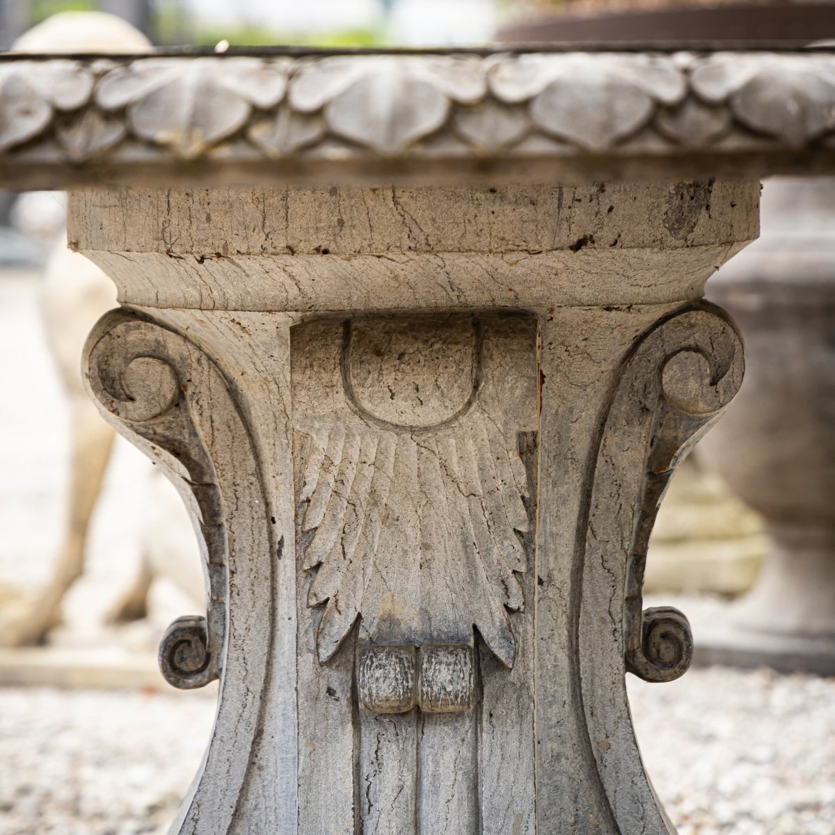 Table de jardin en pierre naturelle, XXIe siècle-photo-2