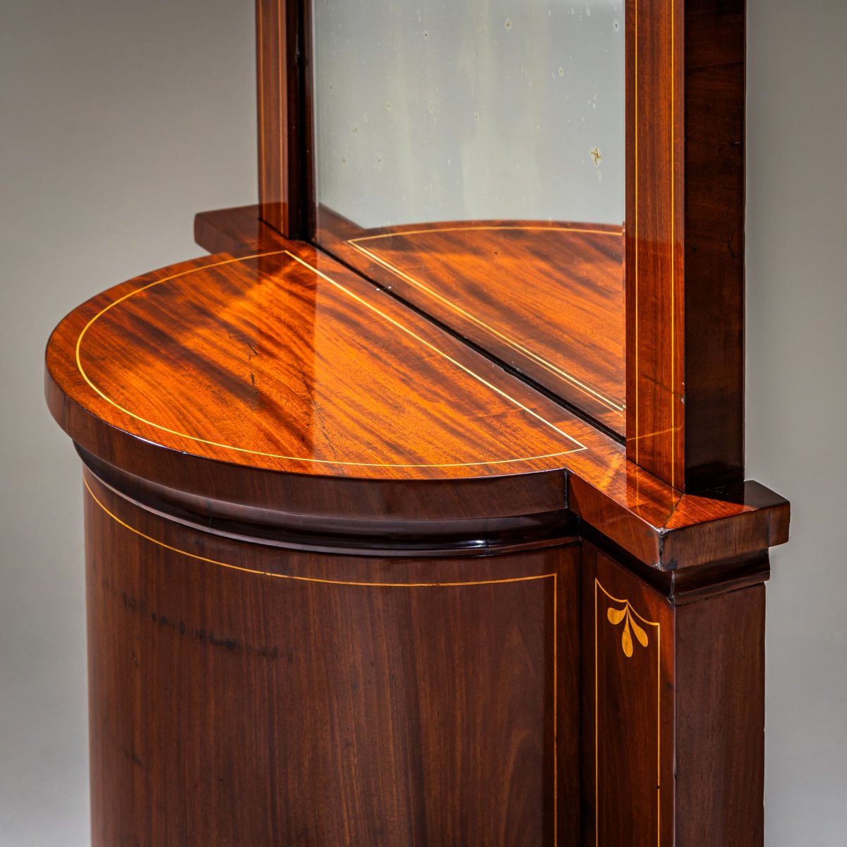 Biedermeier-style Mahogany Hall Mirror With Console, Northern Germany, Circa 1830-photo-4