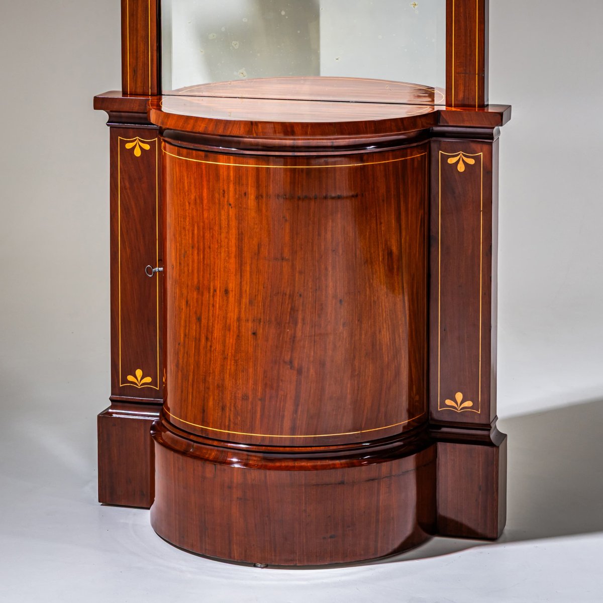 Biedermeier-style Mahogany Hall Mirror With Console, Northern Germany, Circa 1830-photo-1