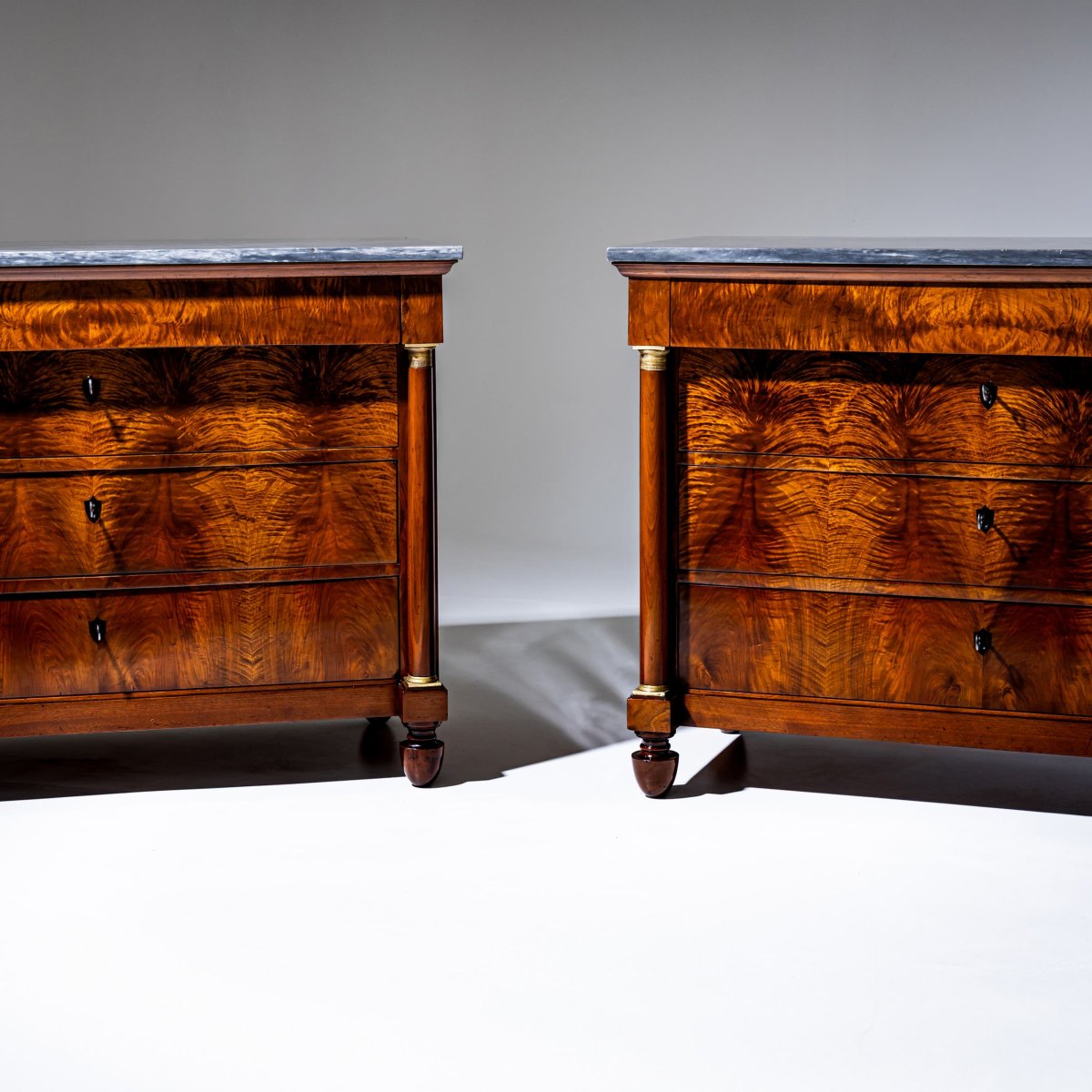 Pair Of Chests Of Drawers With Marble Tops, Italy, Circa 1820-photo-4