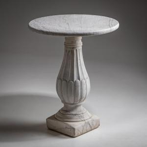 Table en marbre, probablement italienne, XIXe siècle