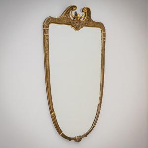 Wall Mirror In The Shape Of A Shield, Circa 1900