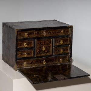 Lacquered And Gilded Cabinet, Germany, 18th Century