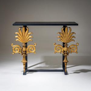 Wall Console With Neoclassical Elements, 19th / 21st Century