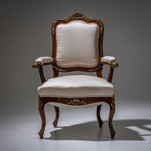 Fauteuil de style Louis XV, Dresde / Allemagne, vers 1880