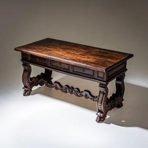 Table de salle à manger de style Renaissance, probablement d'Italie, XVIIe / XIXe siècle