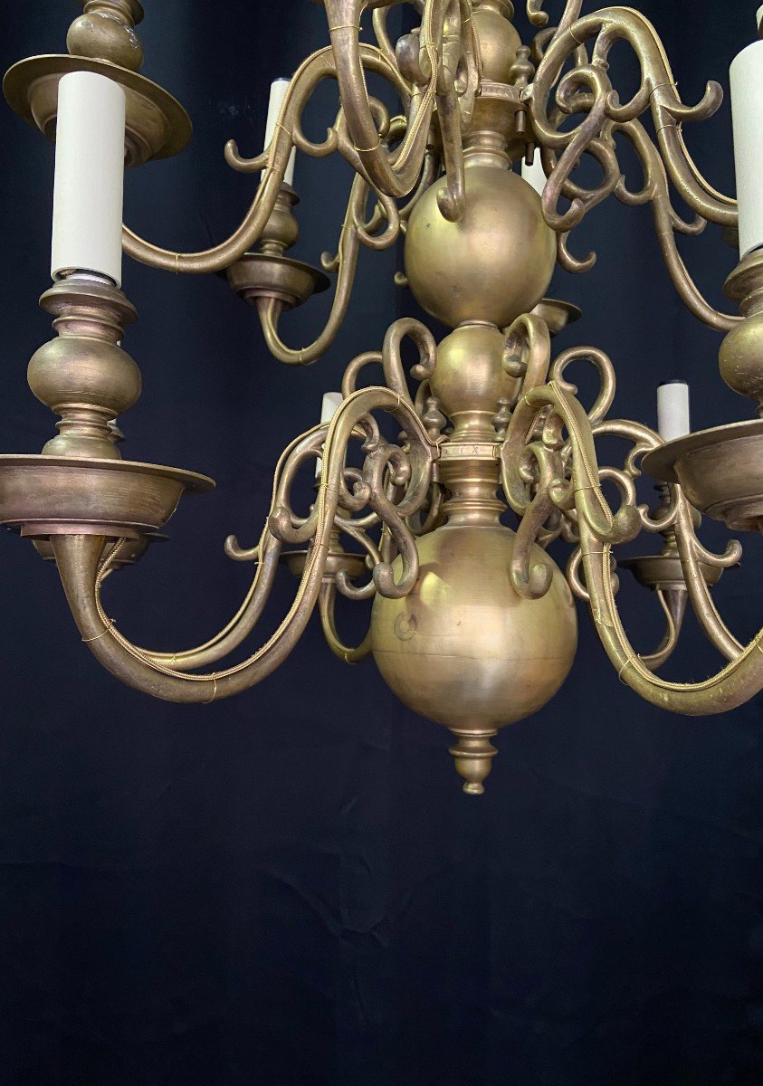 Dutch Chandelier, Late 19th Century-photo-3