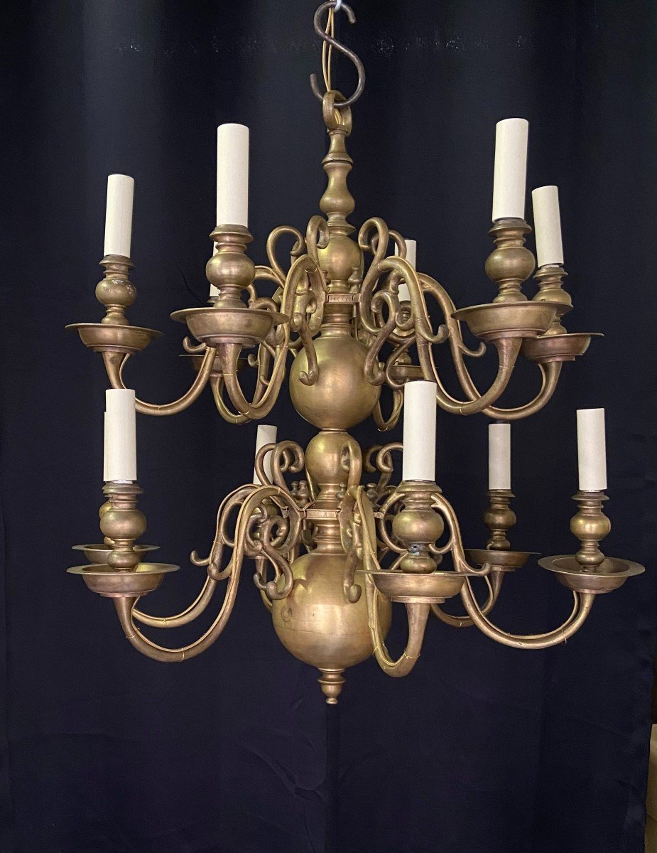 Dutch Chandelier, Late 19th Century-photo-4