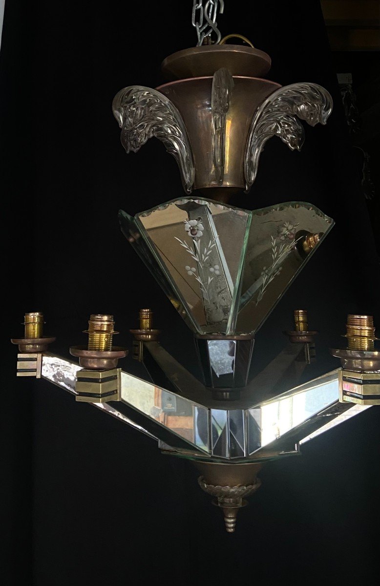 Lustre églomisé -photo-2