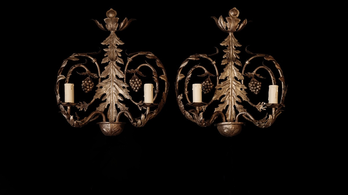 Paire d'appliques 