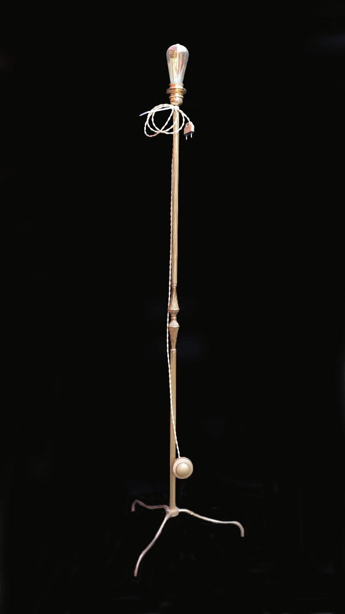 lampadaire en laiton, XXème