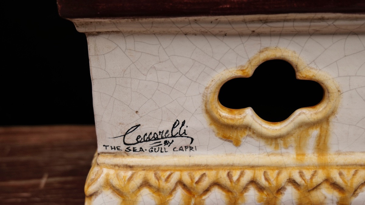 Pair Of Large Ceramic Foo Dogs, 20th Century-photo-4