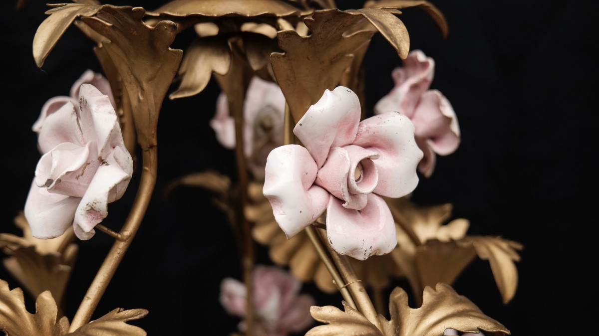Flower Chandelier, 20th Century-photo-2