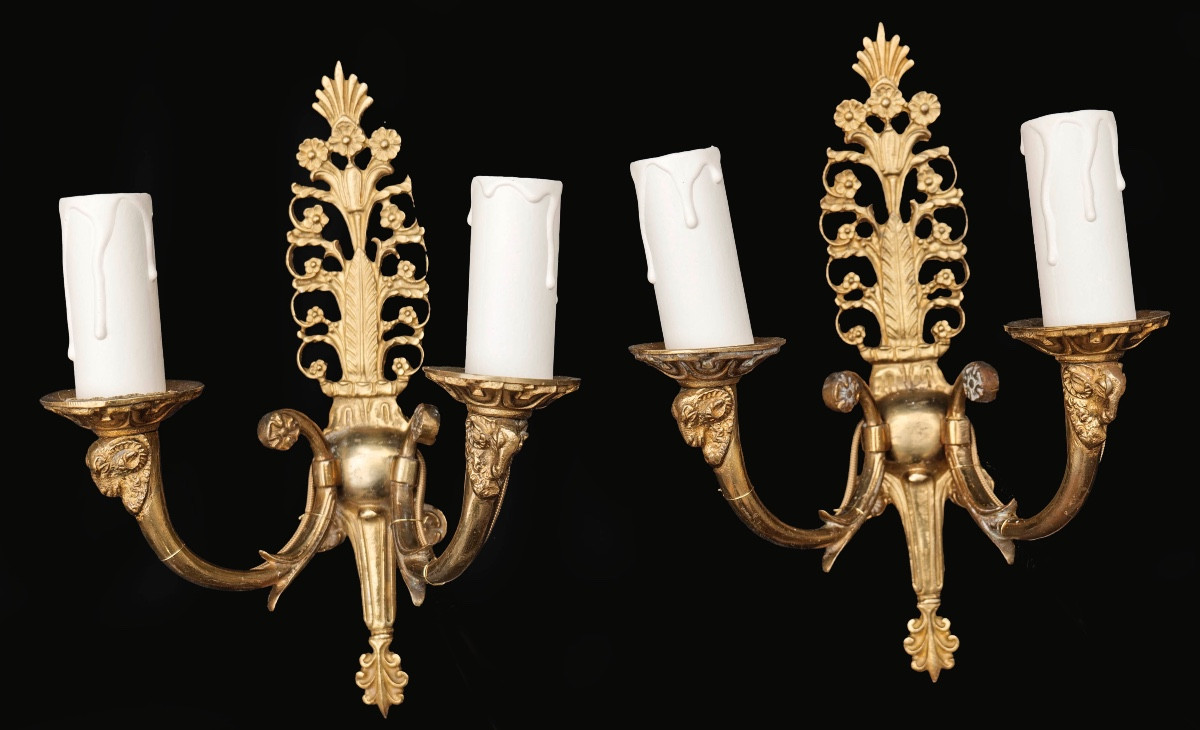 Paire d'appliques, XIXème