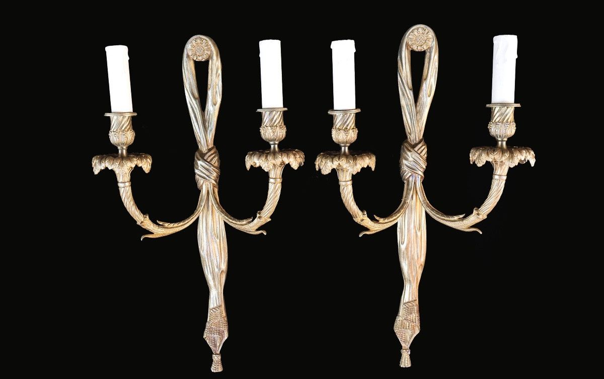 Pair Of Sconces, 20th Century