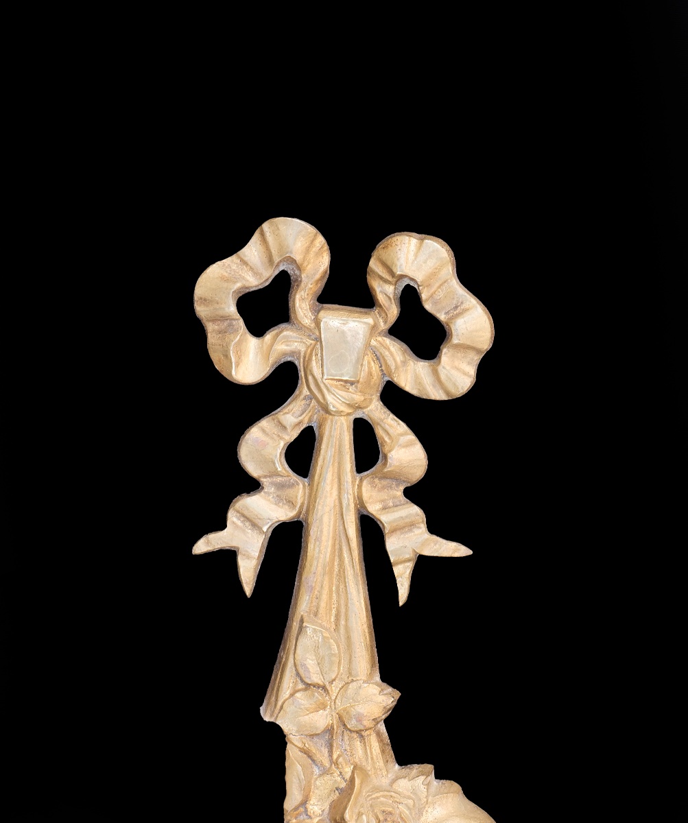 Pair Of Slim Single-light Bronze Wall Sconces-photo-4