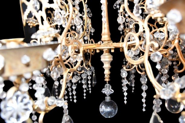 8-light Chandelier With Rings-photo-2