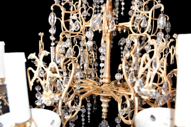 8-light Chandelier With Rings-photo-3