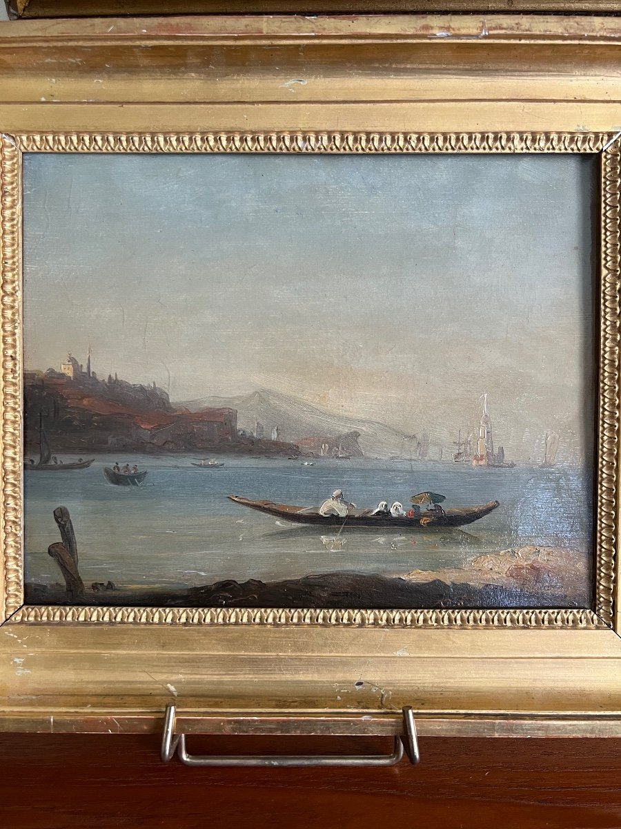 View Of The Bosphorus By Henriette Gudin 1825 -1876 Paris -photo-2