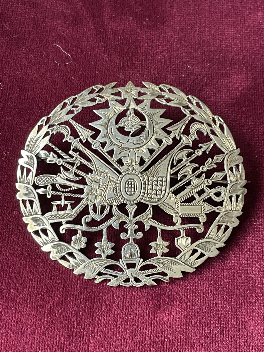 Broché ottoman en argent massif 