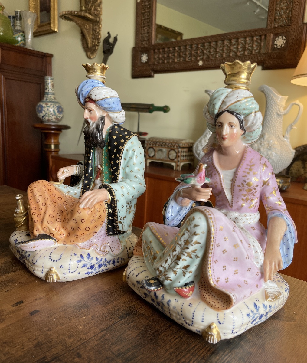 Sultan et sultane en porcelaine -photo-2