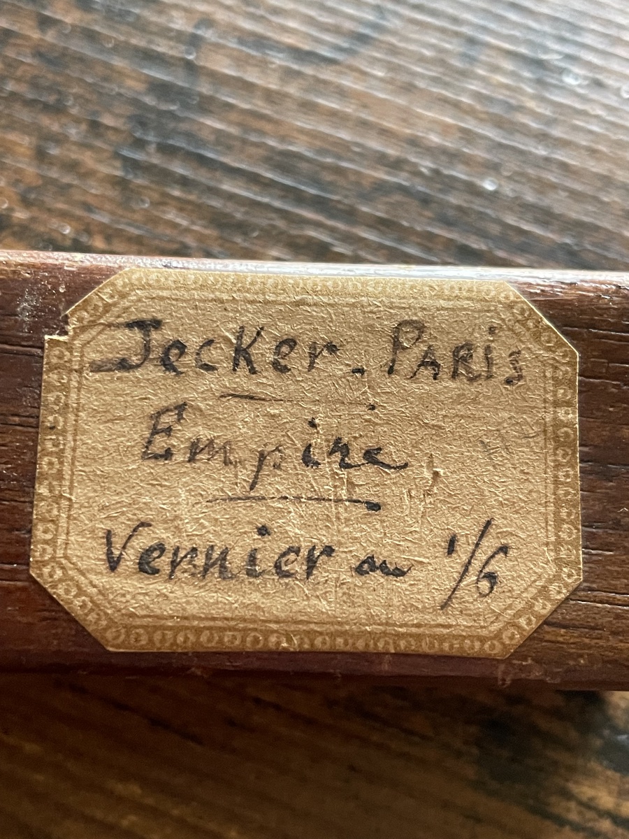 Balance monétaire pliante en laiton vers 1790 par  Jecker à Paris-photo-3
