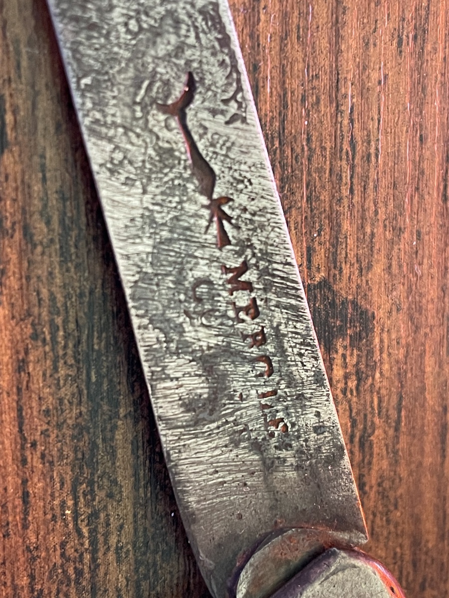 Lot de balance à changeur d’or XVIIIe  XIXe siècle avec un couteaux pliant du XVIIIe siècle-photo-4