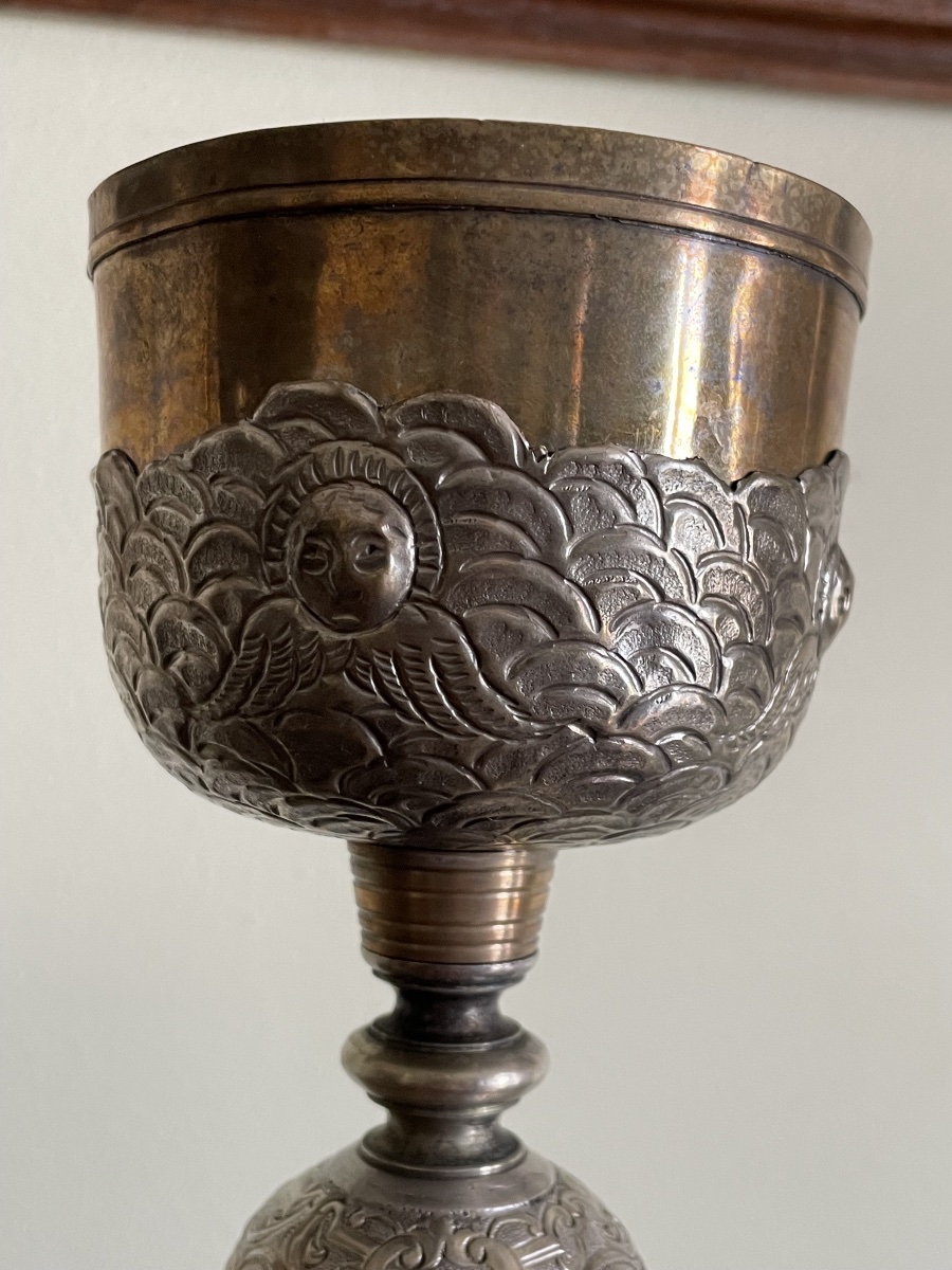 Calice en argent et vermeil ( arménien ottoman) 1873 -photo-3
