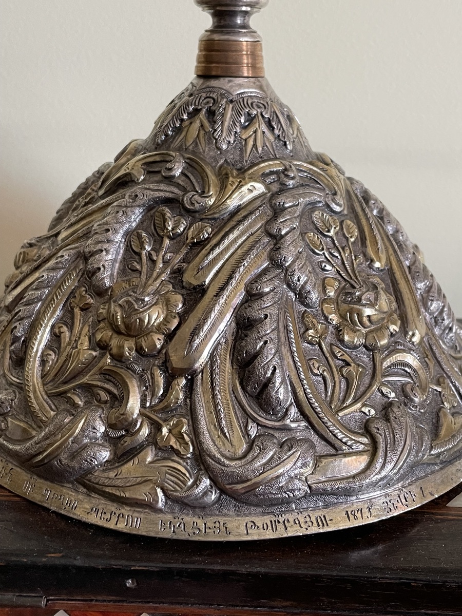 Calice en argent et vermeil ( arménien ottoman) 1873 -photo-2