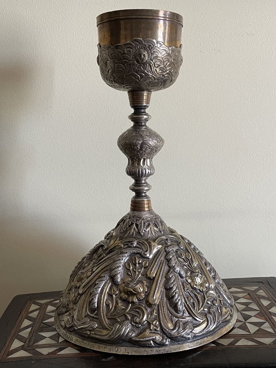 Calice en argent et vermeil ( arménien ottoman) 1873 