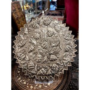 Ottoman Mirror In Silver Mahmoud II Period