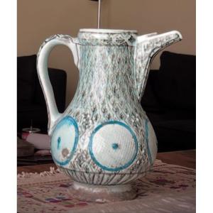 18th Century Ceramic Ewer From Kutahya (ottoman Anatolia)