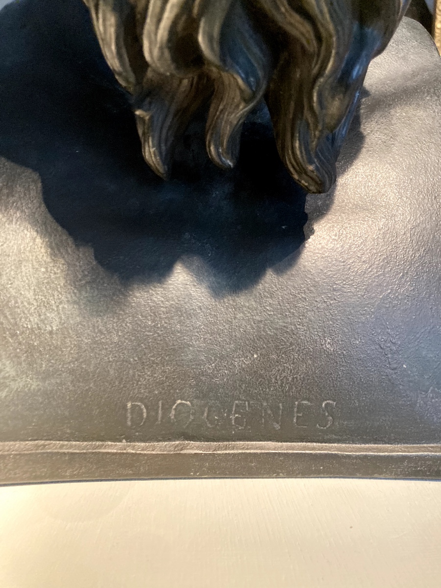 Buste de Diogène en plâtre-photo-4