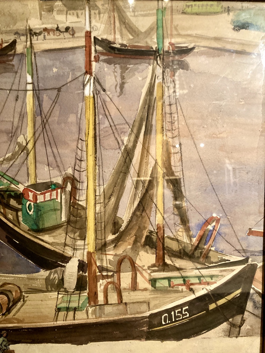 Watercolor, Georges Vanardois, Ostend-photo-2