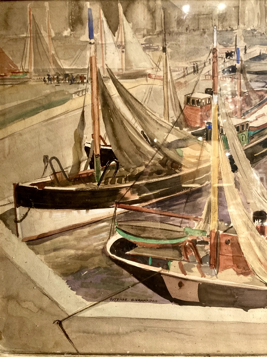 Watercolor, Georges Vanardois, Ostend-photo-3