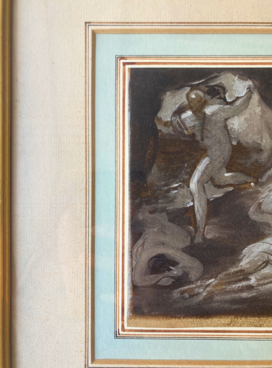 Gouache Samuel Woodforde (1763 - 1817)-photo-2