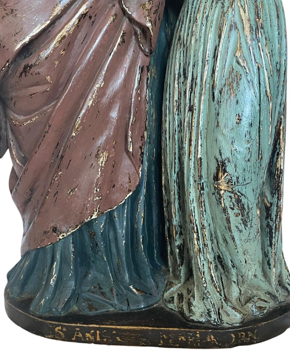 Flemish Sculpture Of St. Anne And Mary-photo-1