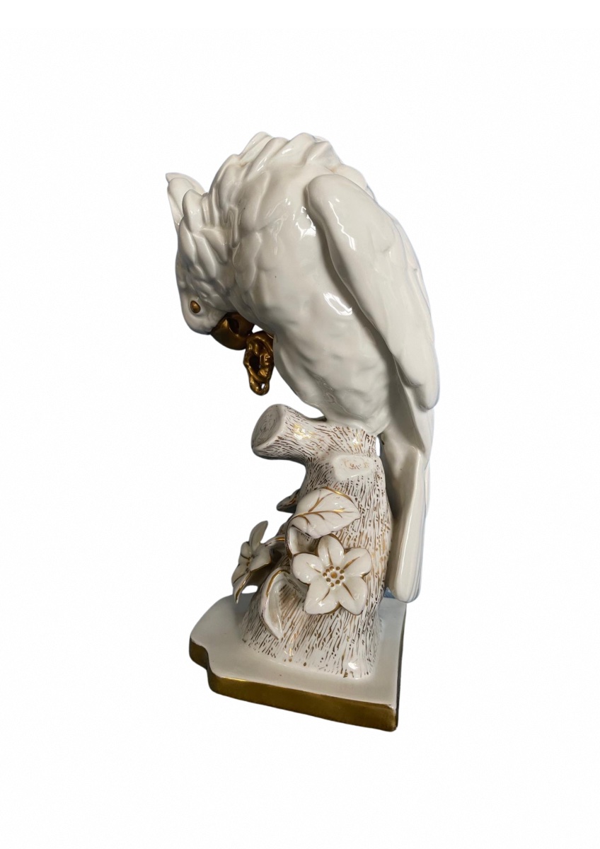 Porcelain Cockatoo, 1930, Lorenz Hutschenreuther-photo-2