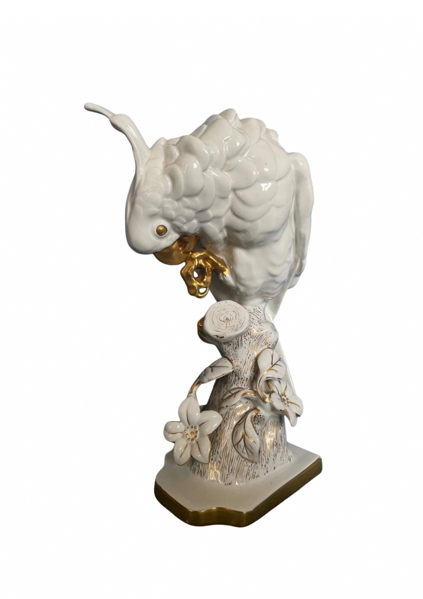 Porcelain Cockatoo, 1930, Lorenz Hutschenreuther