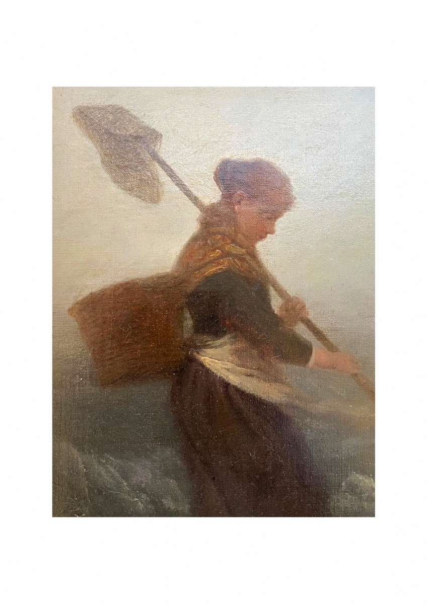 Jeune pêcheuse, Alfred Stevens-photo-2