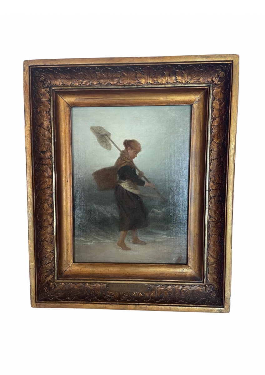 Jeune pêcheuse, Alfred Stevens