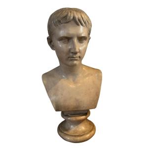 Terracotta Bust Of Emperor Augustus
