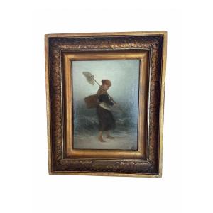 Jeune pêcheuse, Alfred Stevens