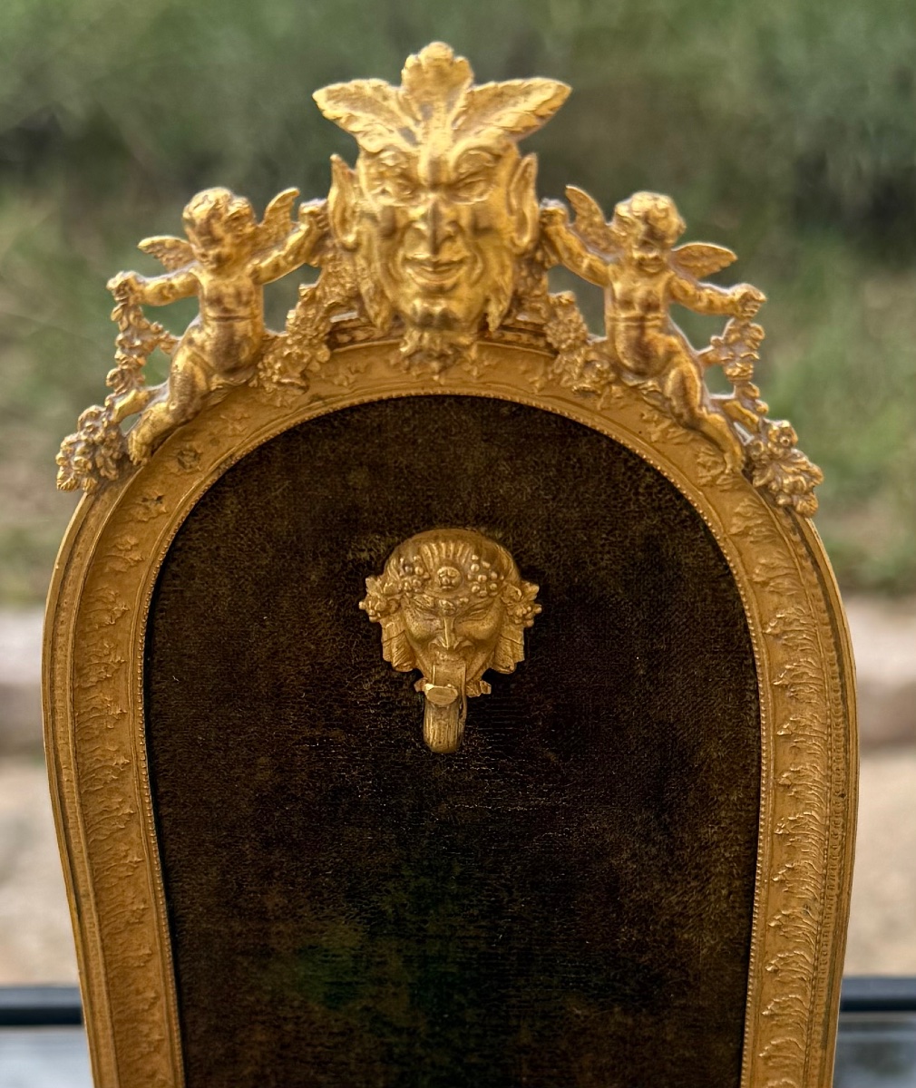 Porte-Montre en Bronze Doré d'époque NapoléonIII-photo-3