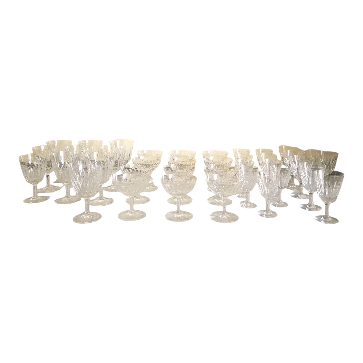 Baccarat modèle Casino 47 verres en cristal taillé-photo-2