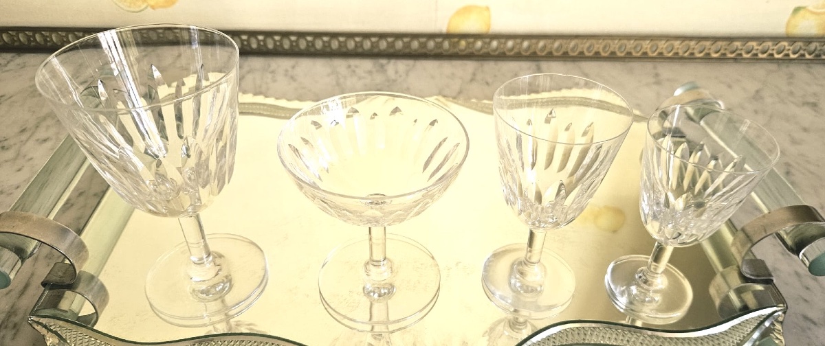 Baccarat modèle Casino 47 verres en cristal taillé-photo-3