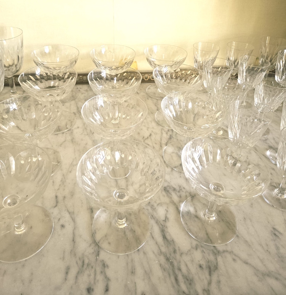 Baccarat modèle Casino 47 verres en cristal taillé-photo-1