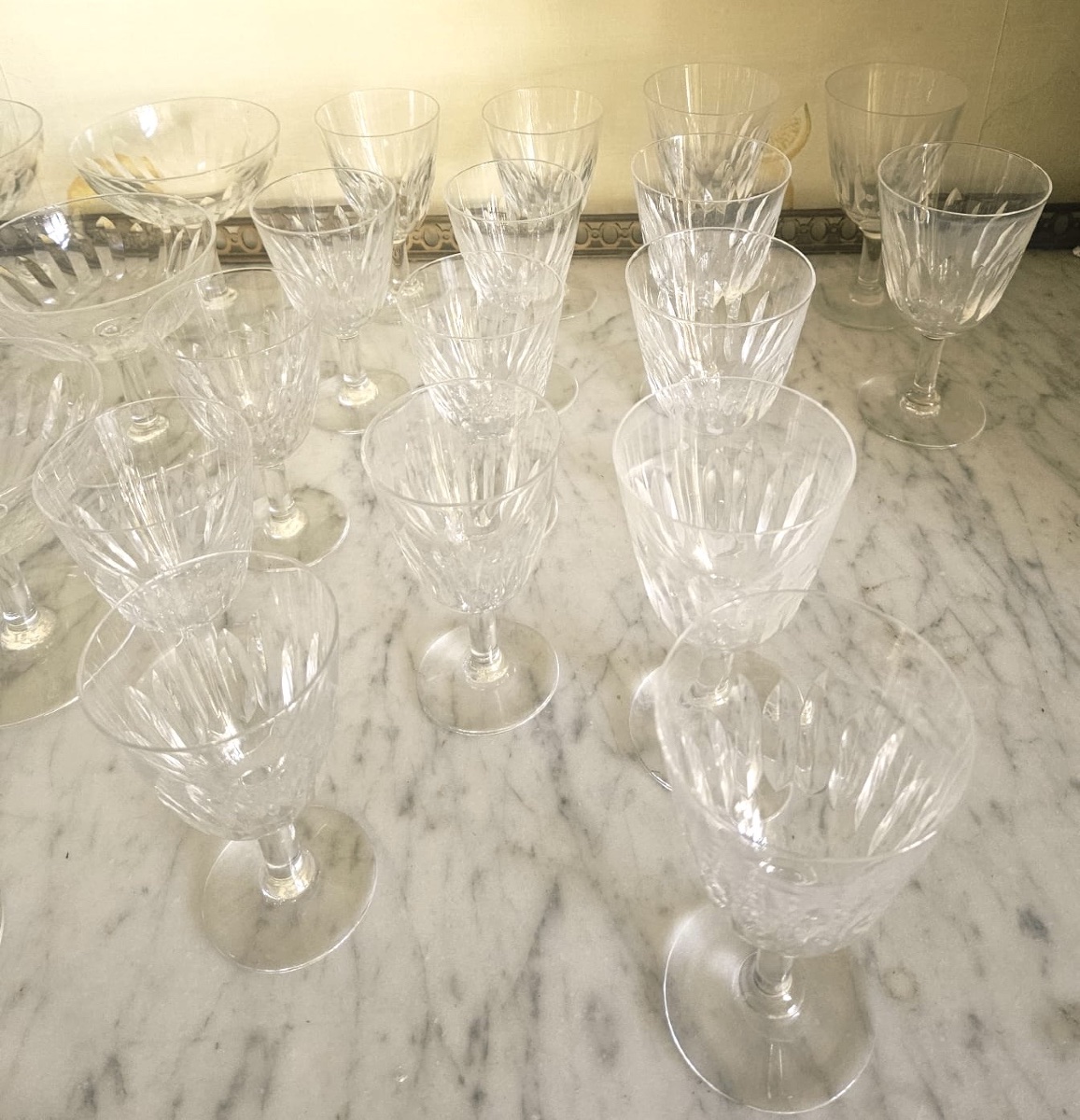 Baccarat modèle Casino 47 verres en cristal taillé-photo-2